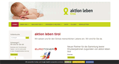 Desktop Screenshot of aktionleben-tirol.org