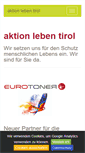 Mobile Screenshot of aktionleben-tirol.org