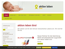 Tablet Screenshot of aktionleben-tirol.org
